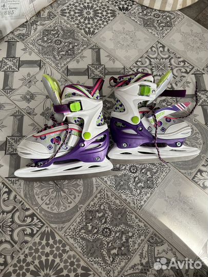 Коньки детские раздвижные 30-33