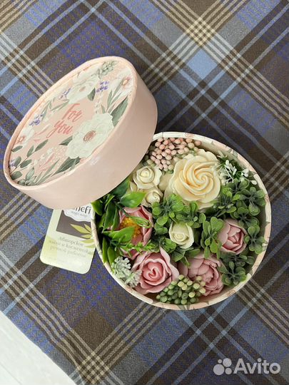 Мыло ручной работы цветы