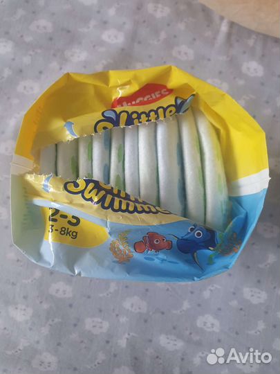 Подгузники для плавания 3-8кг Huggies