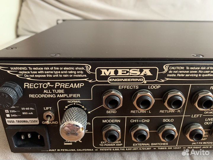 Mesa Boogie Rectifier Recording Preamp