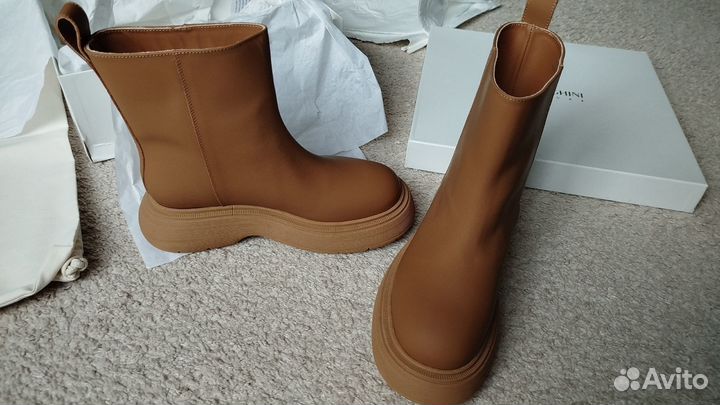 Ботинки кожаные Giaborghini