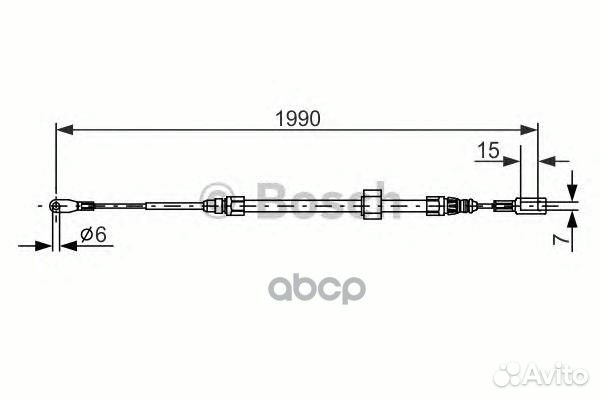 Трос стояночного тормоза MB sprinter/VW LT 28-4