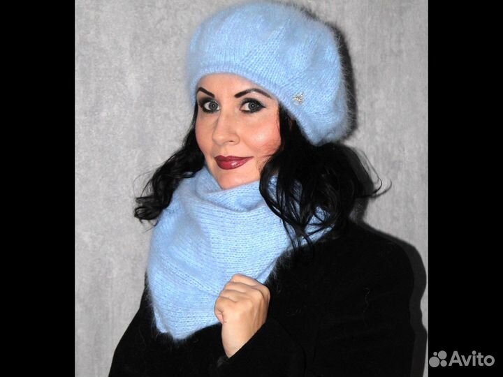 Комплект —берет и косынка