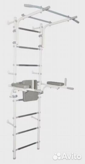 Стенка с брусьями и турником