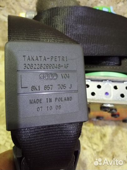 Ремень безопасности левый Audi A4 B8