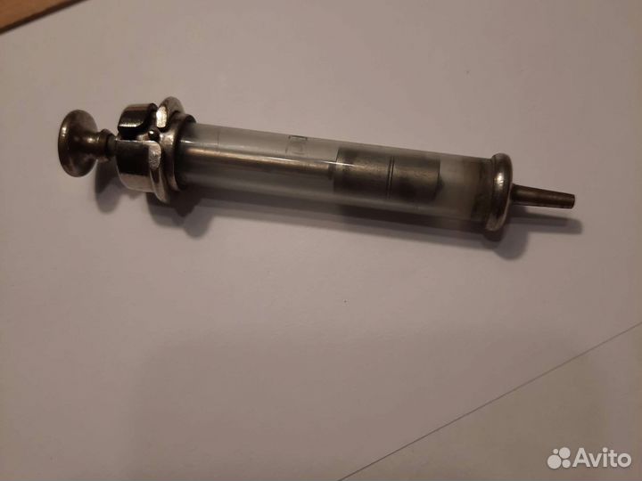 Шприц старинный 9 см