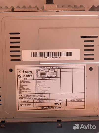 Магнитола 2 din на chevrolet и daewoo