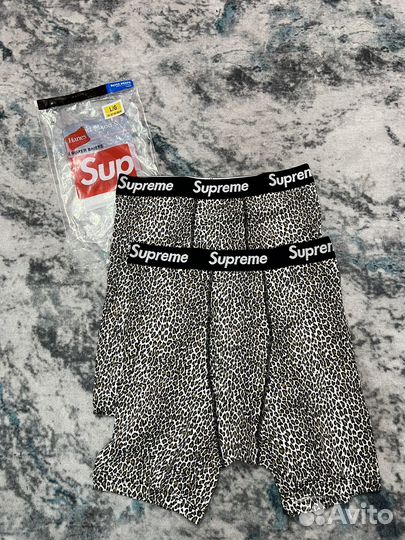 Трусы Supreme boxer briefs hanes
