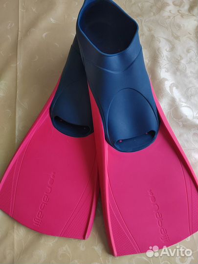 Ласты Nabaiji Oxylane, р. 32-33, розовые