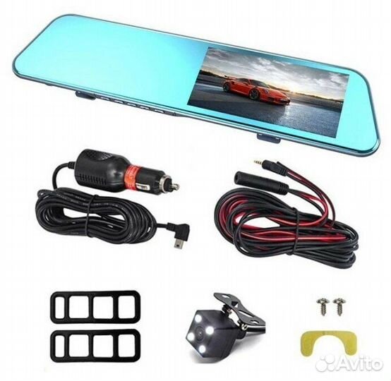 Зеркало видеорегистратор с камерой заднего вида
