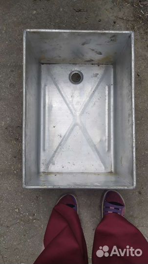 Ванна моечная односекционная алюминиевая СССР