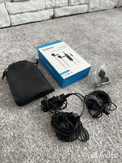 Петличный микрофон boya, петличка