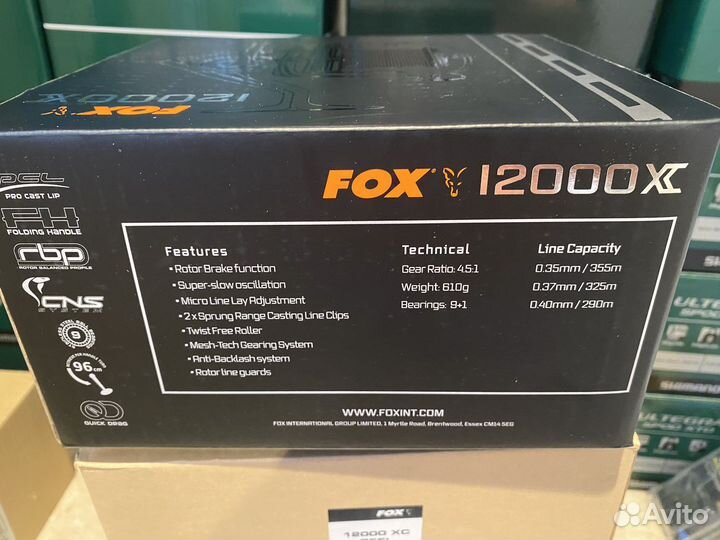 Катушка карповая Fox 12000 XC (новинка )