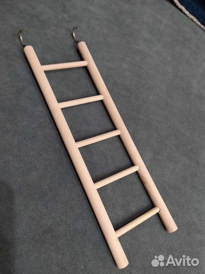 Лесенка для попугаев деревянная