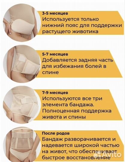 Бандаж для беременных новый