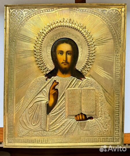 Старинная икона Господь Вседержитель