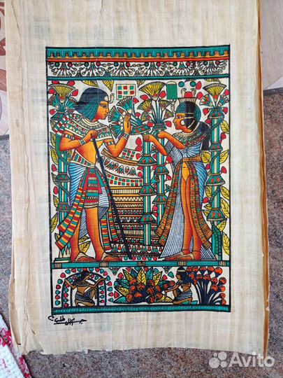 Картины на папирусе Египет