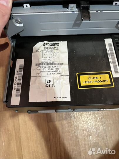 Штатная магнитода на honda civic 4D