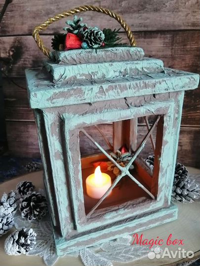 Новогодний фонарик ручной работы