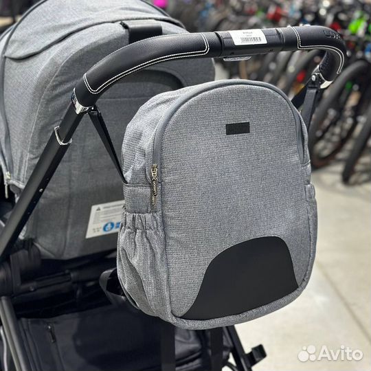 Коляска 3в1 Новая Luxmom 760 (Grey Black)