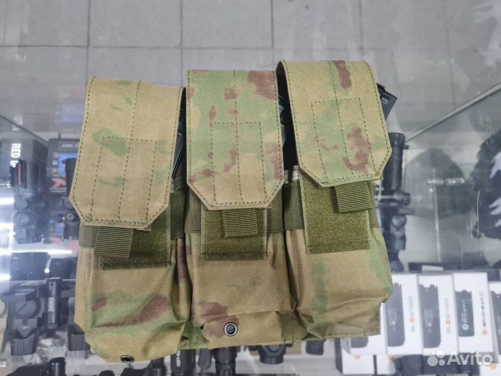 Подсумок Тройной закрытый мох