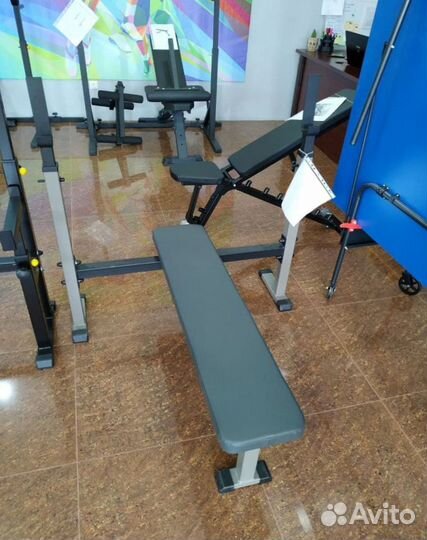 Скамья для жима атлетическая горизонтальная