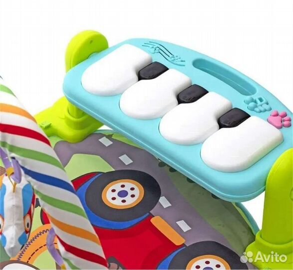 Развивающий коврик с пианино и bluetooth