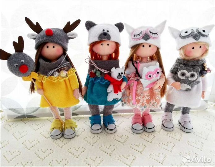 Текстильная куколка ручной работы