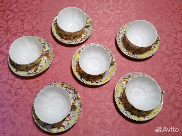 Чайная пара лфз Золотые Ромашки