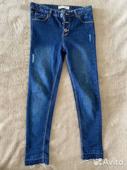 Джинсы+свитшот+бадлон для девочки, p 134-140