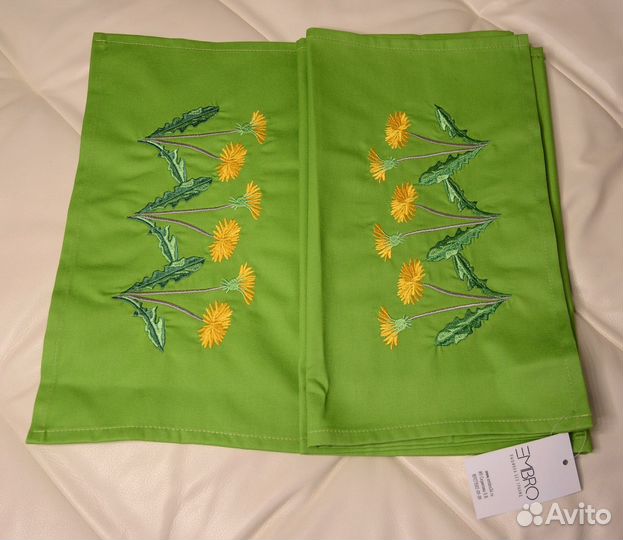 Скатерти, салфетки, полотенце машинная вышивка