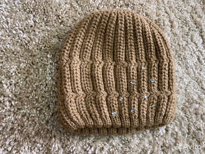 Шапка женская вязаная зима