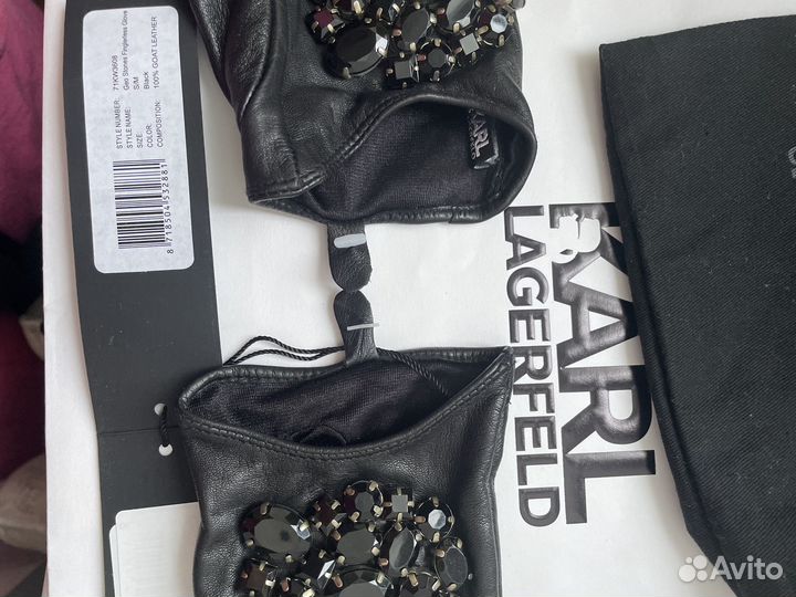 Перчатки Karl Lagerfeld оригинал, премиум качества