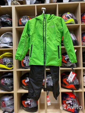 Детский мембранный дождевик для картинга