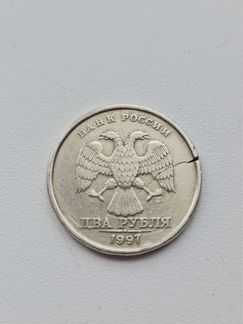 Монета 2 р спб редкий брак