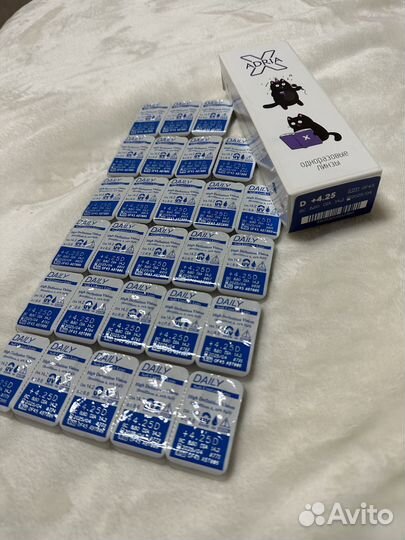 Контактные линзы Adria X, однодневные, +4.25