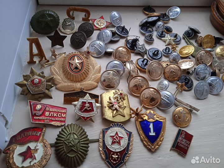 Значки пуговицы кокарды СССР гто