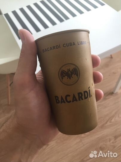 Металлический стакан Bacardi