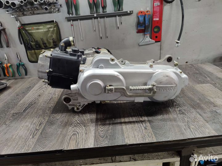 Новый двигатель для скутера 80 кубов/ 12е колесо