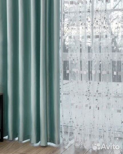 Комплект Шторы и Тюль Адора Топаз+Мона