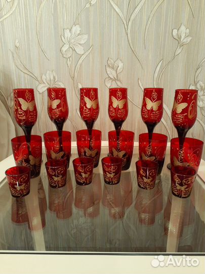 Бокалы и фужеры - набор хрусталь стекло