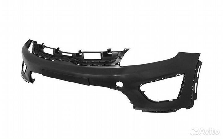 Бампер передний Киа Рио X-line 2017-20 черный MZH