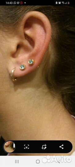 Прокол ушей пистолетом