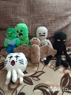 Мягкие игрушки майнкрафт