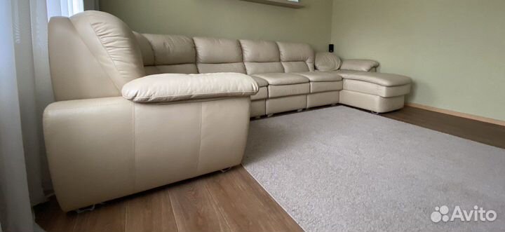 Диван из натуральной кожи 