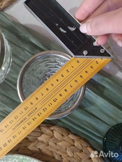 Конфетница с мельхиоровым ободком