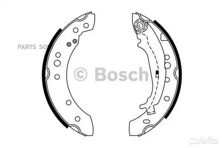 Bosch 0986487746 Колодки тормозные барабанные