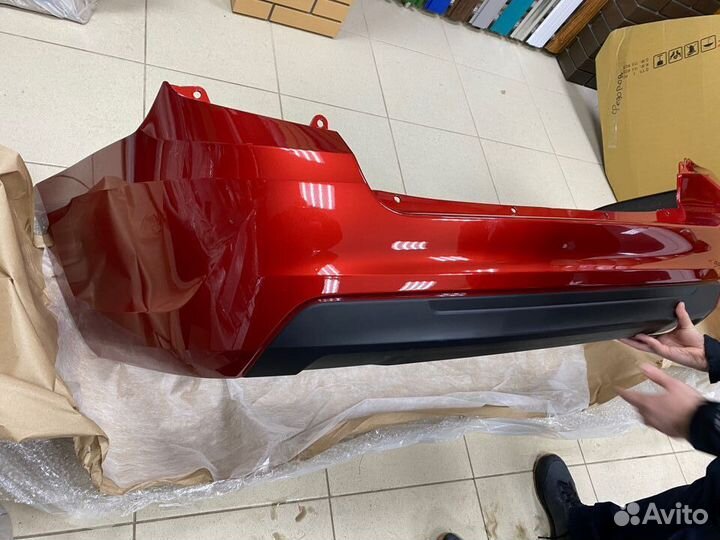 Бампер задний Гранта FL цвет Сердолик