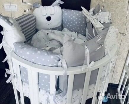 Бортики в детскую кроватку бу