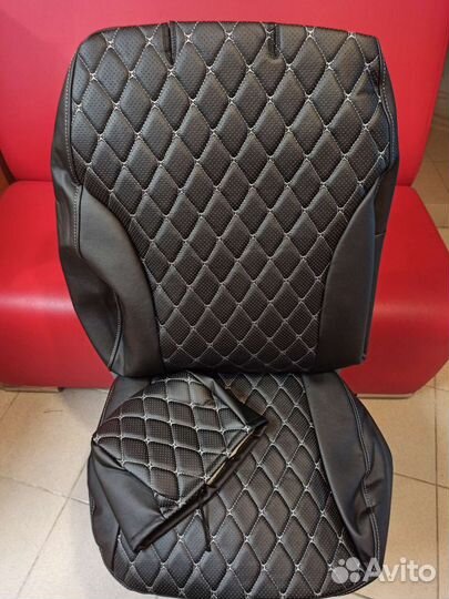 Чехлы на Hyundai Solaris,Kio Rio c 2017г экокожа